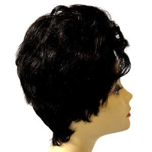 Vivica A Fox H205V Human Hair Black Wig Pure Stretch Cap Razor Pixie for Women